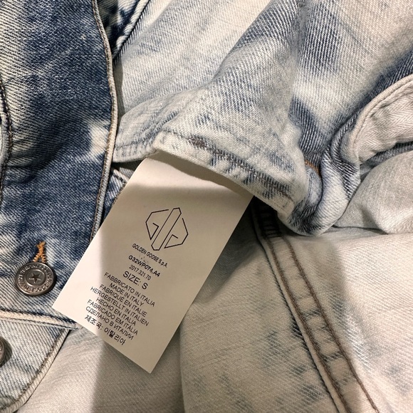 Golden Goose Deluxe Brand ombre Denim Jacket with Belt, authentic size S - Picture 8 of 8